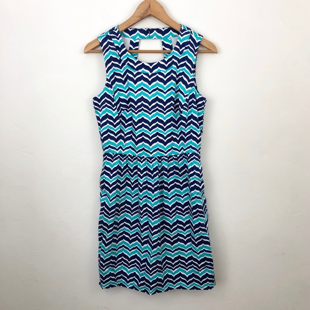Vineyard Vines Blue Printed Dress